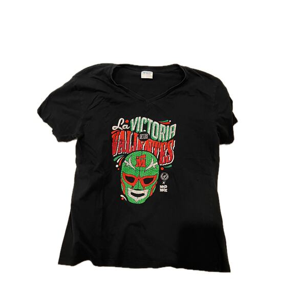 Mad Mex WWE La Victoria De Los Valientes Blck T-Shirt Mens L - Picture 1 of 3